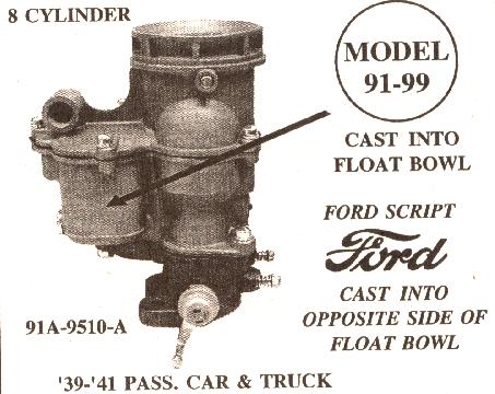 Ford flathead carburetor identification #2
